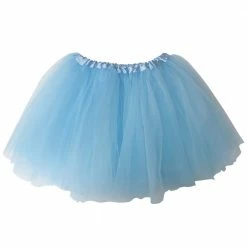 Sydney So Sweet Light Blue Tutu Skirt - Kids Size 3-Layer Tulle Basic Ballet Dance Costume Tutus For Girls