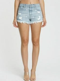 Sydney So Sweet Lulu High Rise Cut Off Women's Denim Shorts In Solar Wind