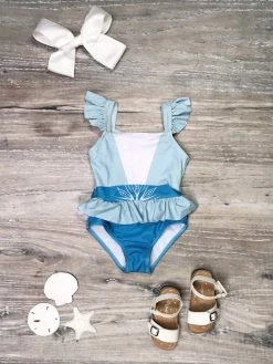 Sydney So Sweet Believe In Magic Blue Princess One Piece Girls Swimsuit