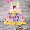 Sydney So Sweet Dresses & Skirt Sets Magic Gifted Family Pink & Yellow Girls Princess Twirl Dress