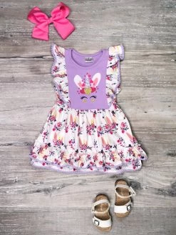 Sydney So Sweet Magical Unicorn Bunny Girls Dress