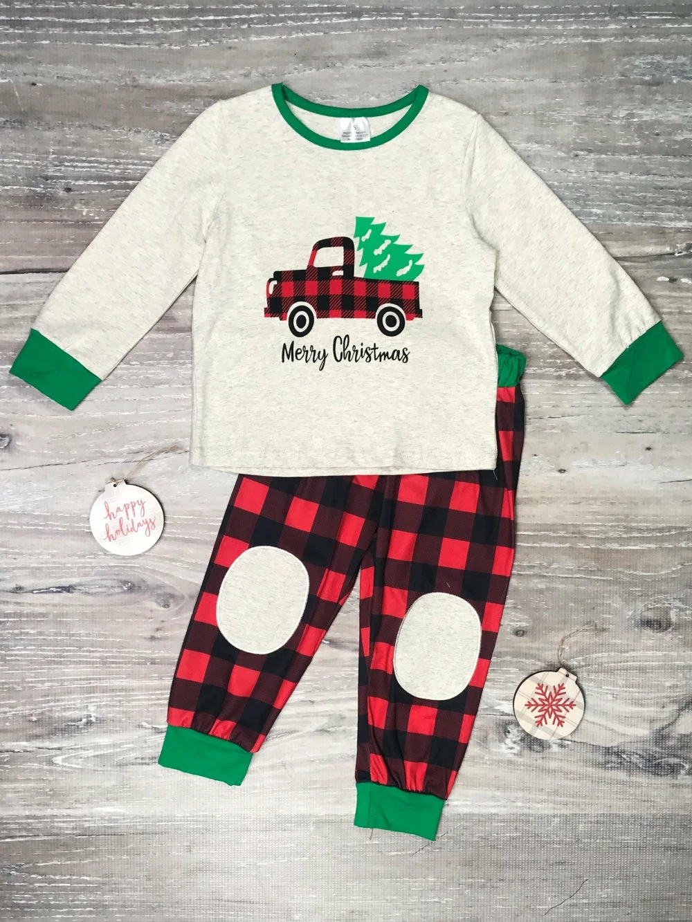 Sydney So Sweet Merry Christmas Buffalo Plaid Tree Truck Kids Christmas Pajamas Loungewear, Joggers, & PJ's 1 Sydney So Sweet Merry Christmas Buffalo Plaid Tree Truck Kids Christmas Pajamas Loungewear, Joggers, & PJ's