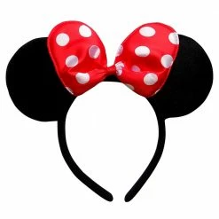 Sydney So Sweet Red Polka Dot Mouse Headband Ears, Kid Or Adult Size Costume Accessories