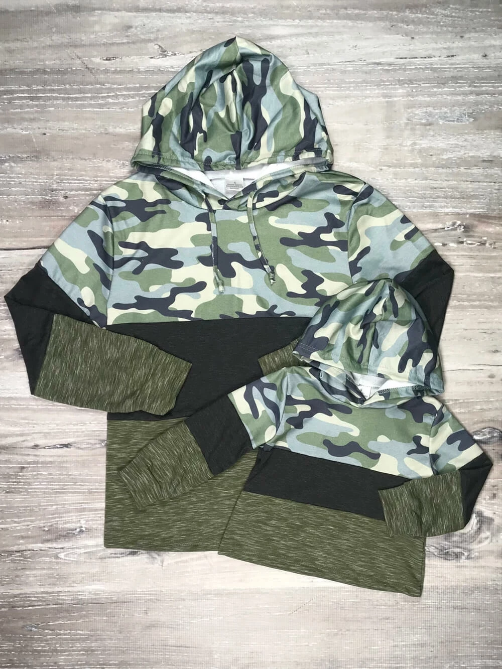 Sydney So Sweet Mommy And Me - Camo Stripe Matching Hooded Sweatshirts 1 Sydney So Sweet Mommy And Me - Camo Stripe Matching Hooded Sweatshirts