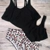 Sydney So Sweet Mommy & Me & Family Swim Mommy And Me - Black Cheetah High Waisted Matching Bikini