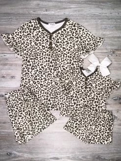 Sydney So Sweet Mommy And Me - Loving Leopard Matching Shorts Lounge Set New Arrivals