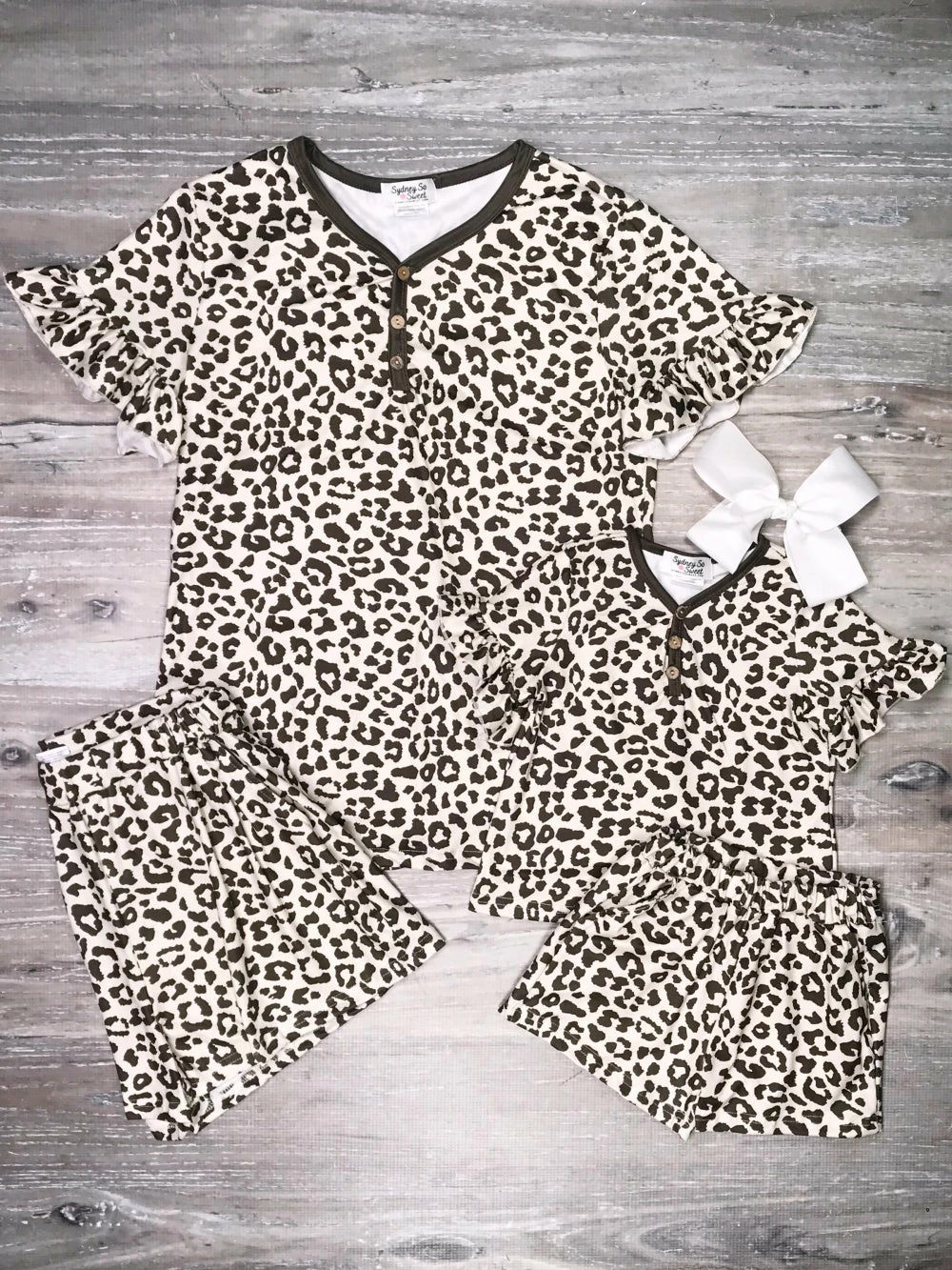 Sydney So Sweet Mommy And Me - Loving Leopard Matching Shorts Lounge Set New Arrivals 1 Sydney So Sweet Mommy And Me - Loving Leopard Matching Shorts Lounge Set New Arrivals