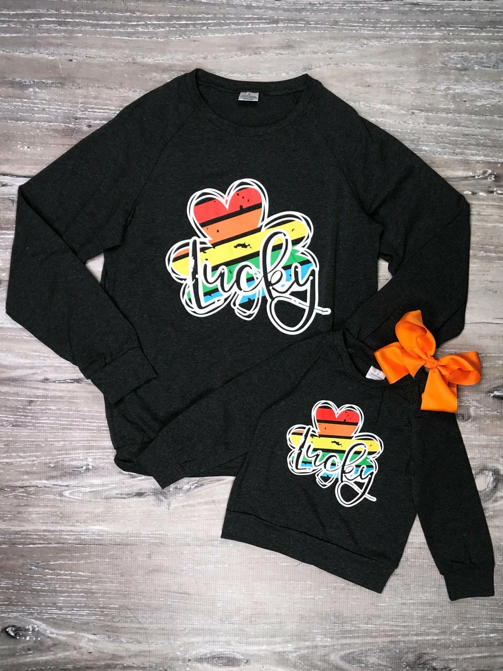 Sydney So Sweet Mommy And Me - Lucky Rainbow Shamrock Matching St. Patrick's Day Tops 1 Sydney So Sweet Mommy And Me - Lucky Rainbow Shamrock Matching St. Patrick's Day Tops