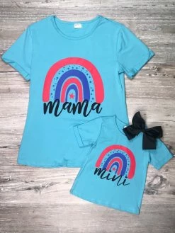 Sydney So Sweet Mommy And Me - Red White & Blue Mama And Mini Matching Tops