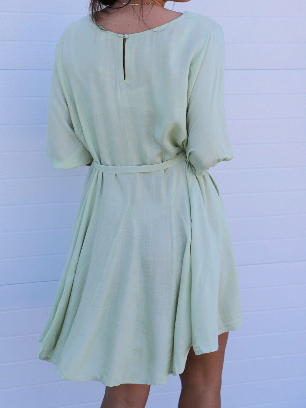 Sydney So Sweet Rayon Eilla Dolman Short Sleeve Women's Tie Waist Dress Mint Women's Clothing 3 Sydney So Sweet Rayon Eilla Dolman Short Sleeve Women's Tie Waist Dress Mint Women's Clothing