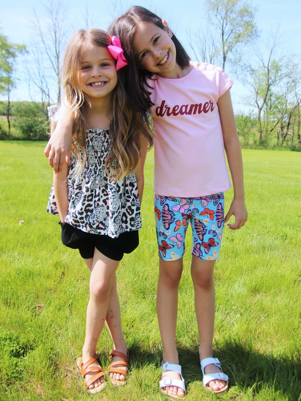 Sydney So Sweet Dreamer Pink Cutout Butterfly Biker Girls Shorts Outfit New Arrivals 3 Sydney So Sweet Dreamer Pink Cutout Butterfly Biker Girls Shorts Outfit New Arrivals