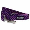 Sydney So Sweet Navy & Hot Pink Polka Dots 5' Nylon Dog Leash