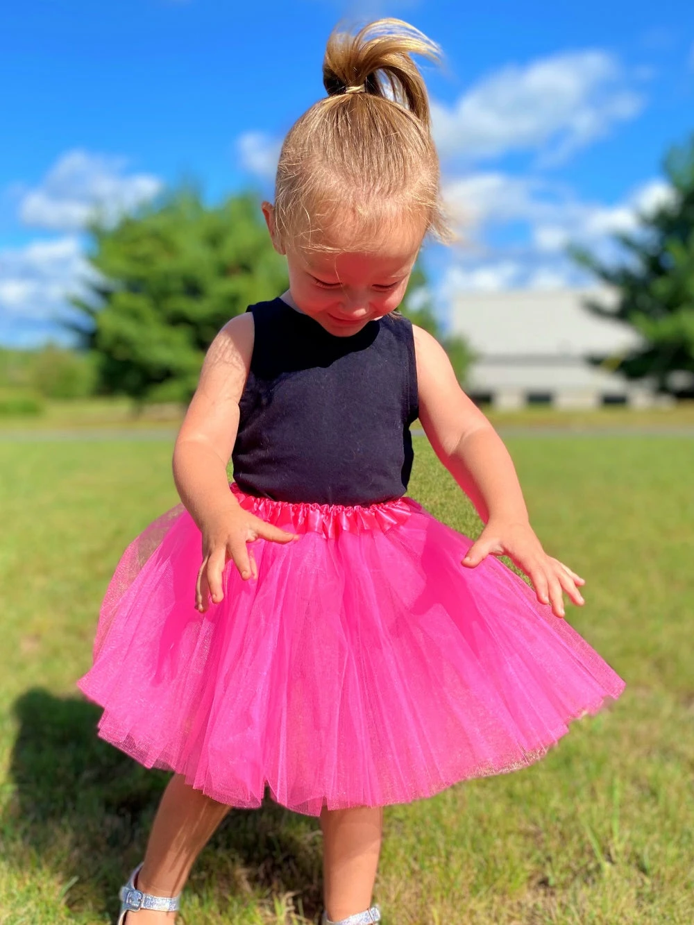 Sydney So Sweet Neon Pink Tutu Skirt - Kids Size 3-Layer Tulle Basic Ballet Dance Costume Tutus For Girls 1 Sydney So Sweet Neon Pink Tutu Skirt - Kids Size 3-Layer Tulle Basic Ballet Dance Costume Tutus For Girls