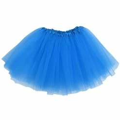 Sydney So Sweet Neon Blue Tutu Skirt - Kids Size 3-Layer Tulle Basic Ballet Dance Costume Tutus For Girls