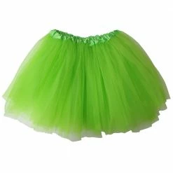 Sydney So Sweet Christmas Neon Green Tutu Skirt - Kids Size 3-Layer Tulle Basic Ballet Dance Costume Tutus For Girls