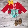 Sydney So Sweet Baby Boutique Nuts About Nutcracker Red Ruffle Girls Christmas Baby Romper