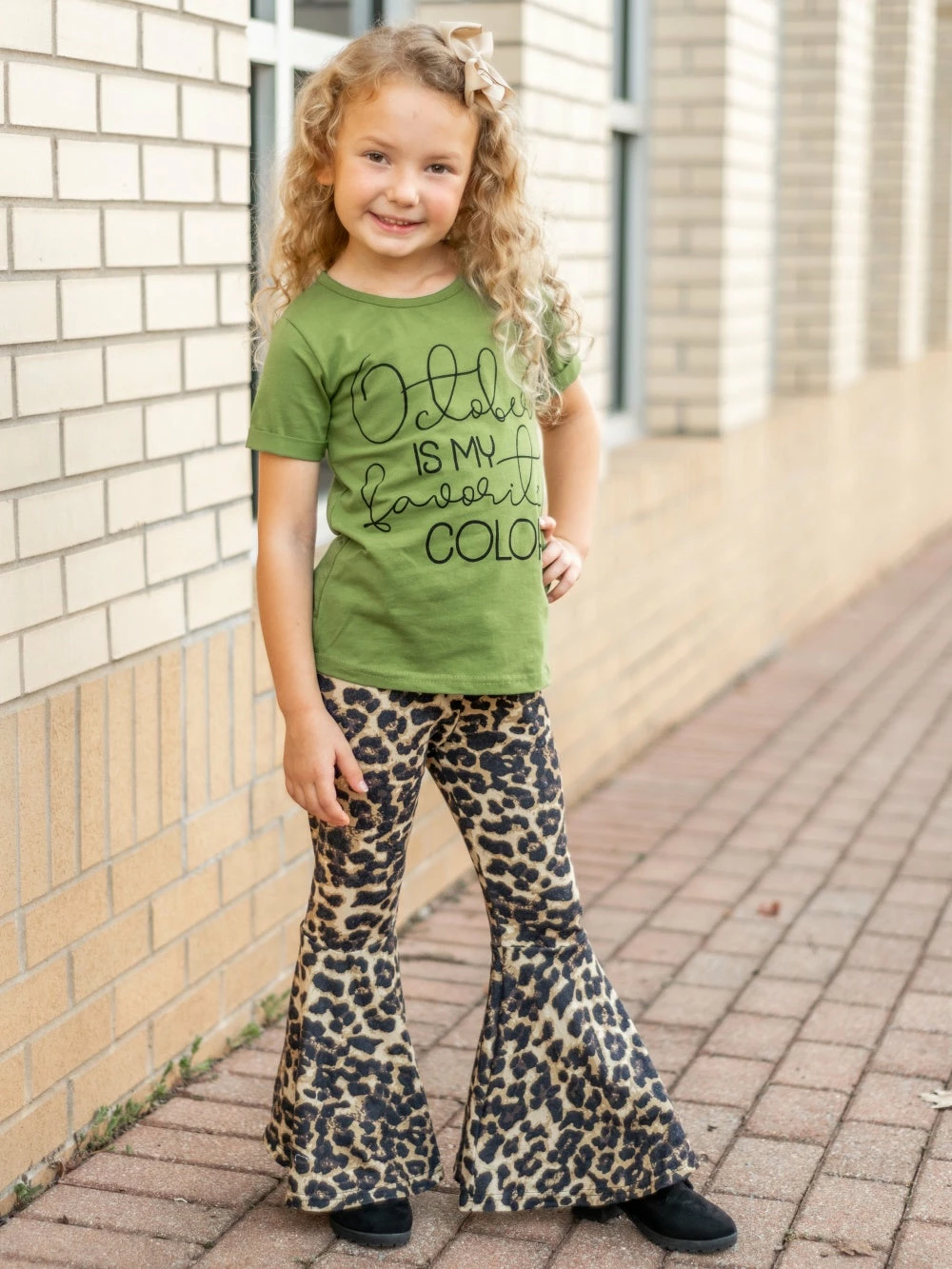 Sydney So Sweet Mommy And Me - October Is My Favorite Color Green Fall Matching T-Shirt 5 Sydney So Sweet Mommy And Me - October Is My Favorite Color Green Fall Matching T-Shirt
