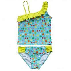 Sydney So Sweet Tutti Frutti One Shoulder Girls Two Piece Tankini Swimsuit
