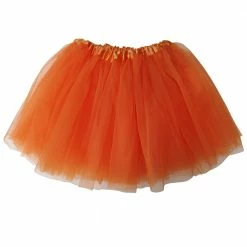 Sydney So Sweet Orange Tutu Skirt - Kids Size 3-Layer Tulle Basic Ballet Dance Costume Tutus For Girls Fall
