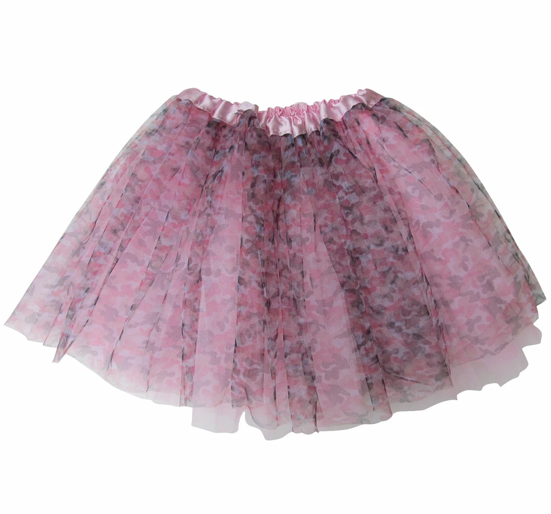 Sydney So Sweet Pink Camo Camouflage Tutu Skirt - Kids Size 3-Layer Tulle Basic Ballet Dance Costume Tutus For Girls 2 Sydney So Sweet Pink Camo Camouflage Tutu Skirt - Kids Size 3-Layer Tulle Basic Ballet Dance Costume Tutus For Girls