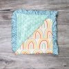 Sydney So Sweet Pastel Rainbow Blue Polka Dot Baby Or Toddler Minky Dot Blanket Extras