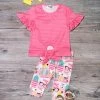 Sydney So Sweet New Arrivals Pink Back To School Supplies Flutter Girls Capri Outfit