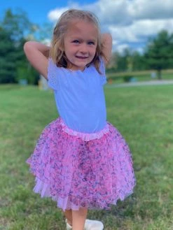 Sydney So Sweet Pink Camo Camouflage Tutu Skirt - Kids Size 3-Layer Tulle Basic Ballet Dance Costume Tutus For Girls