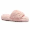 Sydney So Sweet Loungewear, Joggers, & PJ's Girls Pink Fuzzy Slipper Sandals
