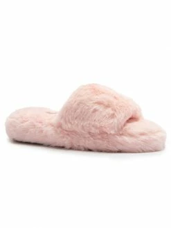 Sydney So Sweet Loungewear, Joggers, & PJ's Girls Pink Fuzzy Slipper Sandals