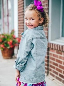 Sydney So Sweet Dazzling Denim Sparkly Pink Girls Jean Jacket 9 Sydney So Sweet Dazzling Denim Sparkly Pink Girls Jean Jacket