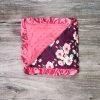 Sydney So Sweet Pinky Pink Rose Floral Toddler Or Baby Minky Dot Blanket Extras