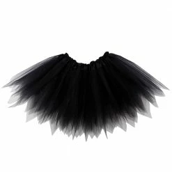 Sydney So Sweet Black Fairy Costume Pixie Tutu Skirt For Kids, Adults, Plus