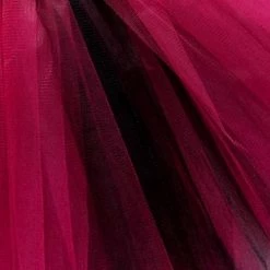 Sydney So Sweet Hot Pink & Black Fairy Costume Pixie Tutu Skirt For Kids, Adults, Plus