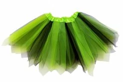 Sydney So Sweet Lime & Black Fairy Costume Pixie Tutu Skirt For Kids, Adults, Plus