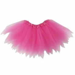 Sydney So Sweet Pink & Neon Pink Fairy Costume Pixie Tutu Skirt For Kids, Adults, Plus