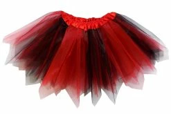 Sydney So Sweet Red & Black Fairy Costume Pixie Tutu Skirt For Kids, Adults, Plus Tutu & Costume Shop