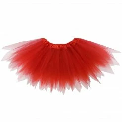 Sydney So Sweet Red Fairy Costume Pixie Tutu Skirt For Kids, Adults, And Plus Size