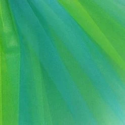 Sydney So Sweet Tutu & Costume Shop Turquoise Blue & Lime Fairy Costume Pixie Tutu Skirt For Kids, Adults, Plus