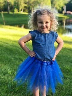 Sydney So Sweet Royal Blue Fairy Costume Pixie Tutu Skirt For Kids, Adults, Plus Deluxe Tutus - All Sizes