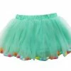Sydney So Sweet Mint Green Pom Pom Girls Tutu - Kids Size Tulle Tutu Happy Birthday Party Skirt Tutu & Costume Shop