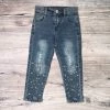 Sydney So Sweet Pretty In Pearls Distressed Adjustable Waist Girls Denim Jeans