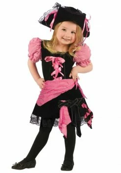 Sydney So Sweet Costumes For Kids Pirate Costume, Cute Pink Deluxe Halloween Dress Up For Toddler, Girls