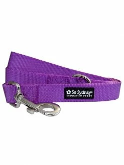 Sydney So Sweet Sales Store 31 Sydney So Sweet Purple 5' Fashion Basic Nylon Dog Leash For Small, Medium, Or Large Dogs Sweet Pup