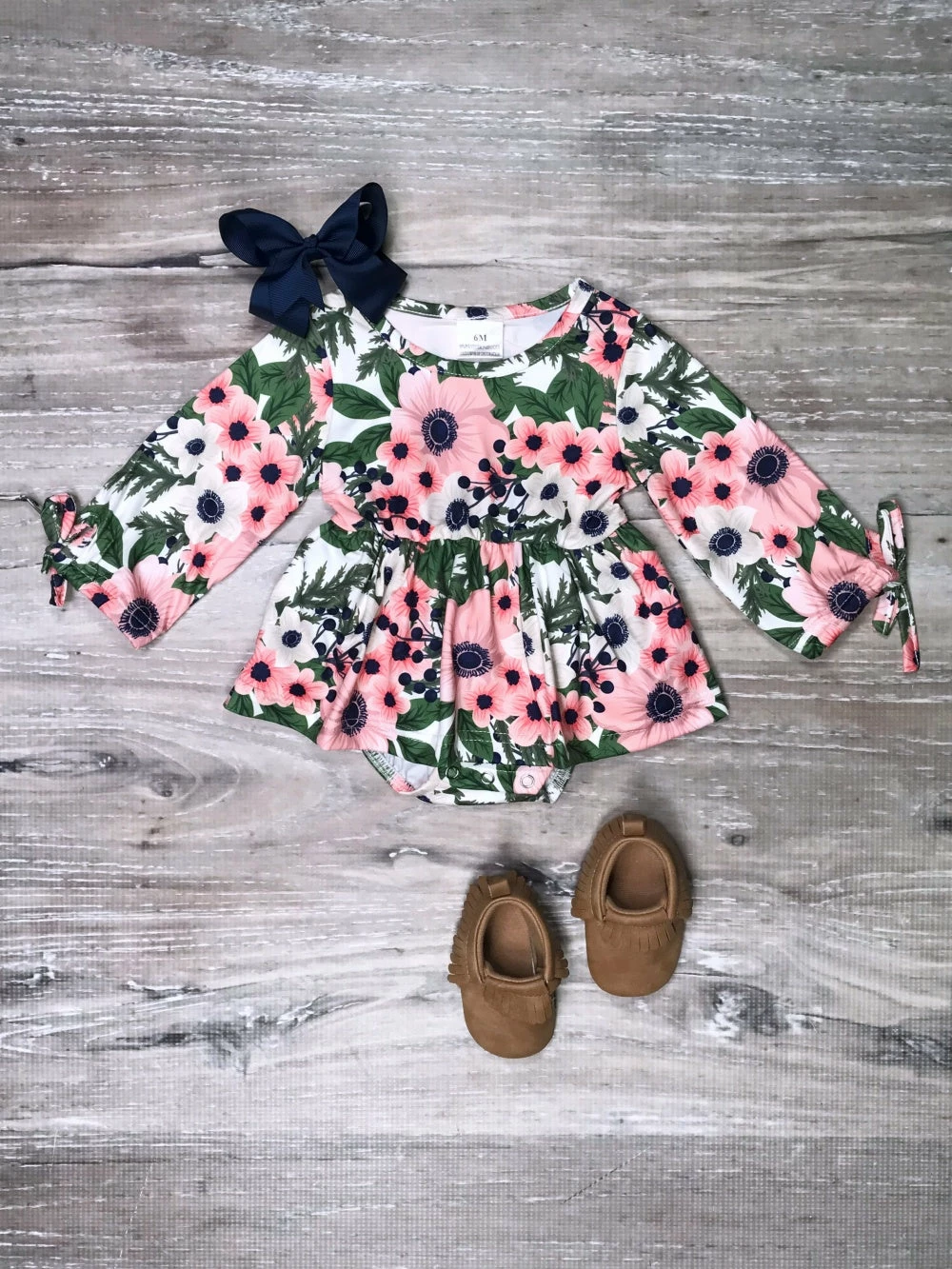 Sydney So Sweet Baby Boutique Rainforest Floral Pink Girls Baby Romper 3 Sydney So Sweet Baby Boutique Rainforest Floral Pink Girls Baby Romper