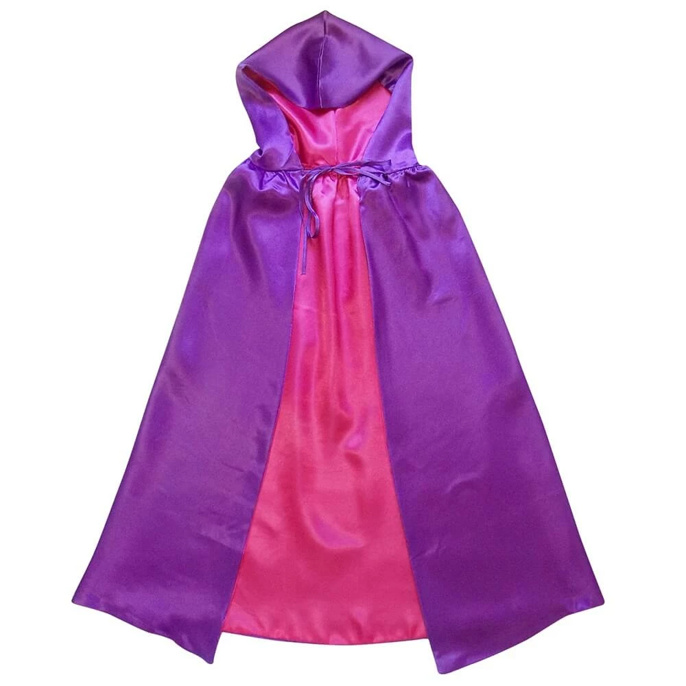 Sydney So Sweet Purple & Hot Pink Hooded Cape, Superhero Or Princess Reversible Hooded Cloak Costumes For Kids 1 Sydney So Sweet Purple & Hot Pink Hooded Cape, Superhero Or Princess Reversible Hooded Cloak Costumes For Kids