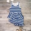 Sydney So Sweet Royal Blue & White Stripe Ruffle Girls Shorts Outfit Sale
