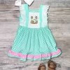 Sydney So Sweet Ruffley Rabbit Mint Polka Dot Lace Girls Dress Dresses & Skirt Sets