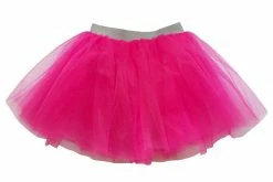 Sydney So Sweet On Wednesday, We Wear Pink Hot Pink & Silver Superhero Tutu Skirt Costume For Girls, Women, Plus
