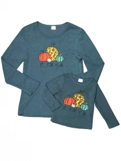 Sydney So Sweet Mommy And Me - It's Fall Y'all Pumpkin Blue Thermal Matching Top 5 Sydney So Sweet Mommy And Me - It's Fall Y'all Pumpkin Blue Thermal Matching Top