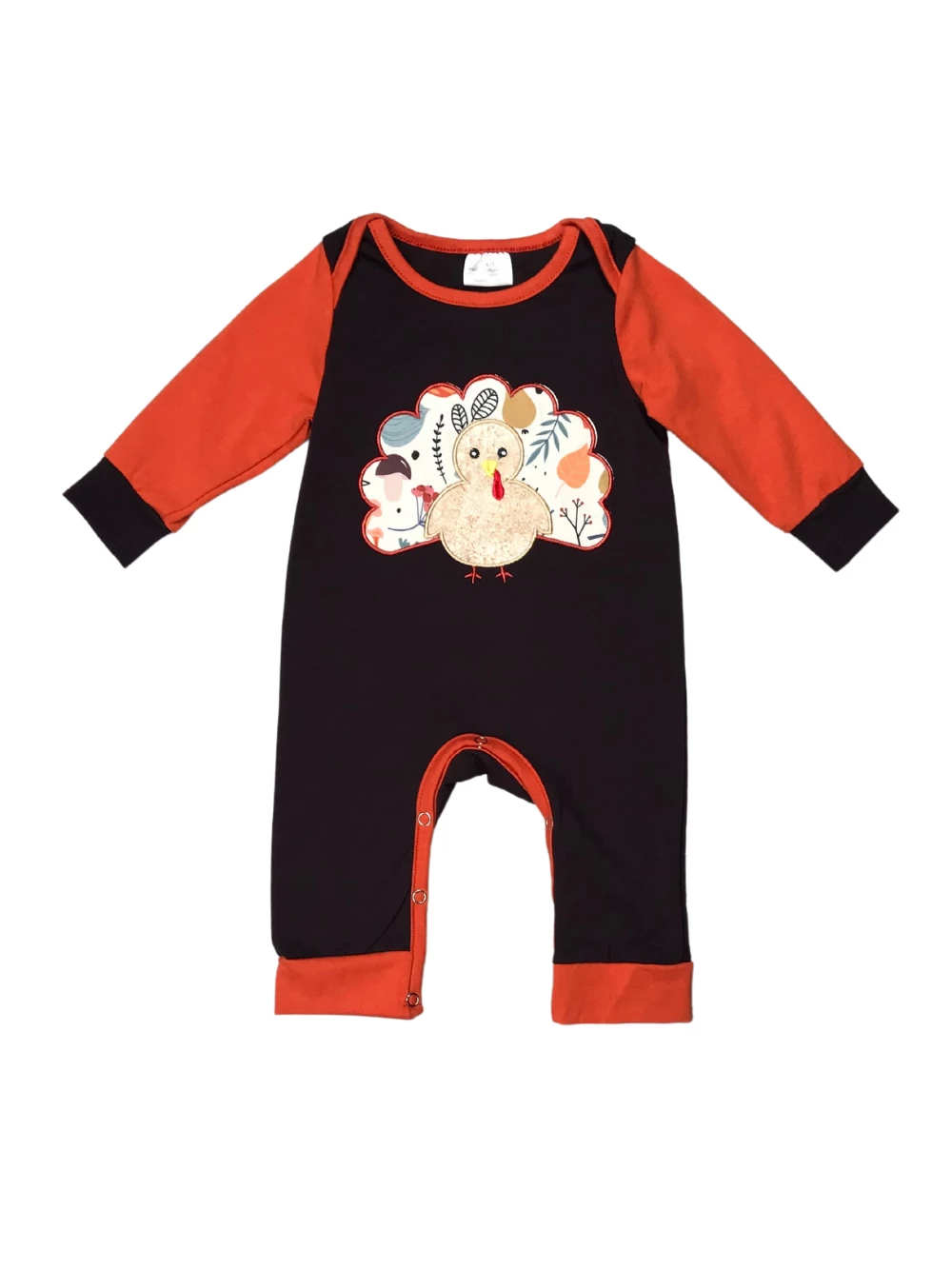 Sydney So Sweet Classic Thanksgiving Turkey Brown & Orange Boys Baby Romper Baby Boutique 2 Sydney So Sweet Classic Thanksgiving Turkey Brown & Orange Boys Baby Romper Baby Boutique